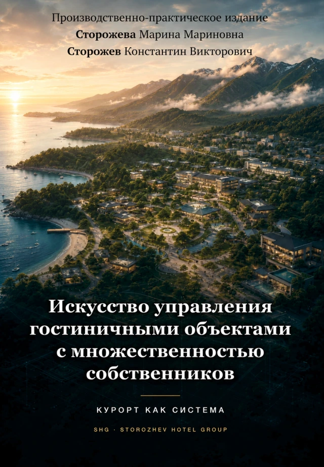 Обложка книги «Искусство управления гостиничными объектами с множественностью собственников» — Марина Сторожева и Константин Сторожев